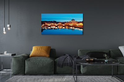 Foto op canvas Rome river bridges sunset