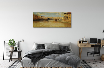 Foto op canvas Italië bruggen riviergebouwen