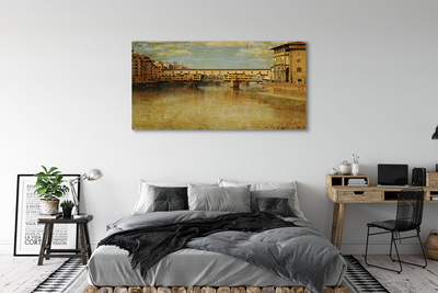 Foto op canvas Italië bruggen riviergebouwen