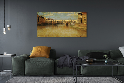 Foto op canvas Italië bruggen riviergebouwen