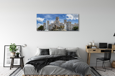 Foto op canvas Spanje fontein palace madrid