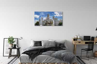 Foto op canvas Spanje fontein palace madrid