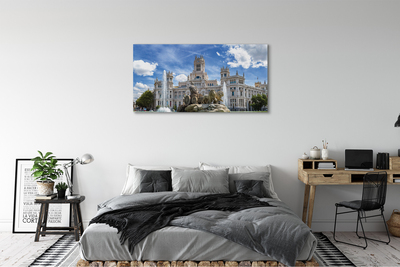 Foto op canvas Spanje fontein palace madrid