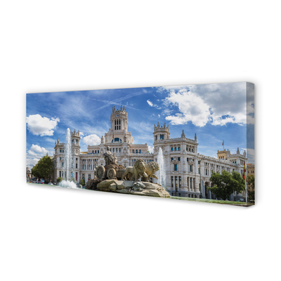 Foto op canvas Spanje fontein palace madrid