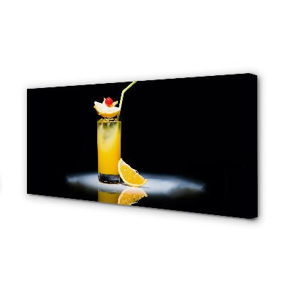 Canvas doek foto Oranje cocktail
