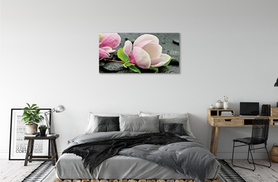 Schilderij canvas Magnolia stenen