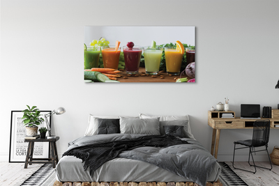 Canvas doek foto Plantaardige fruitcocktails