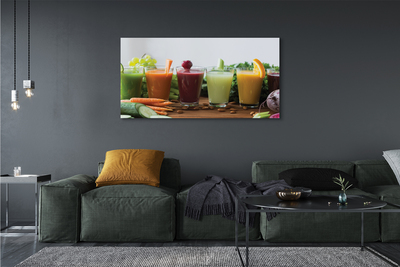 Canvas doek foto Plantaardige fruitcocktails