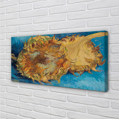 Print op doek Kunstbloemen zonnebloemen