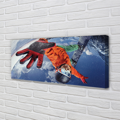 Canvas doek foto Mens