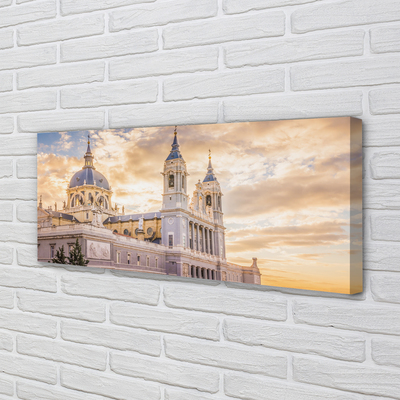 Foto op canvas Spanje kathedraal zonsondergang