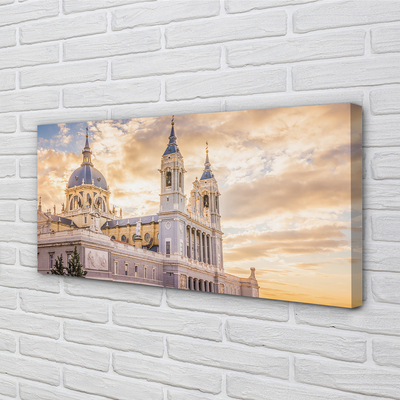 Foto op canvas Spanje kathedraal zonsondergang