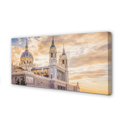 Foto op canvas Spanje kathedraal zonsondergang