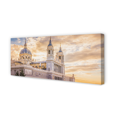 Foto op canvas Spanje kathedraal zonsondergang