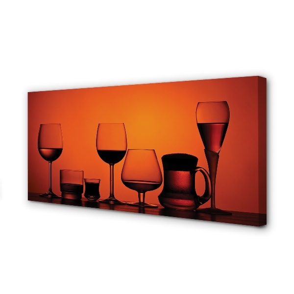 Canvas doek foto Glas