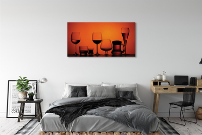 Canvas doek foto Glas