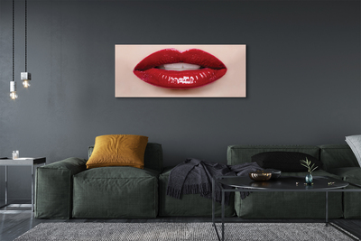 Schilderijen op canvas doek Rode lippen