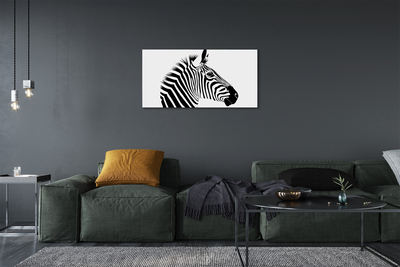 Schilderij op canvas Zebra illustratie