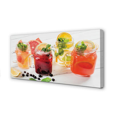 Canvas doek foto Citruscocktails