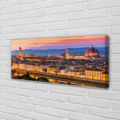 Foto op canvas De nachtkathedraal van italië panorama