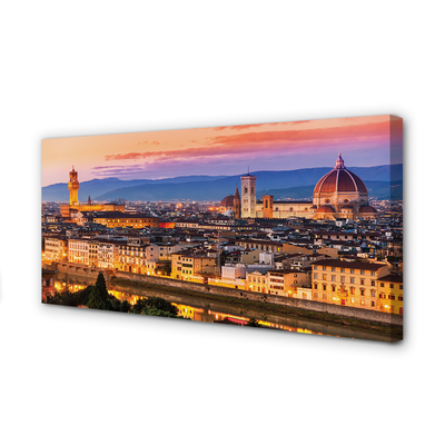 Foto op canvas De nachtkathedraal van italië panorama