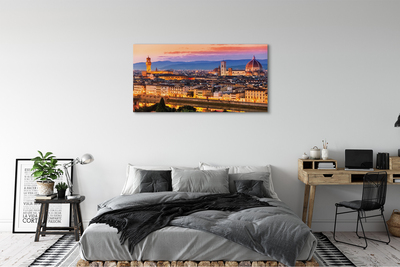 Foto op canvas De nachtkathedraal van italië panorama