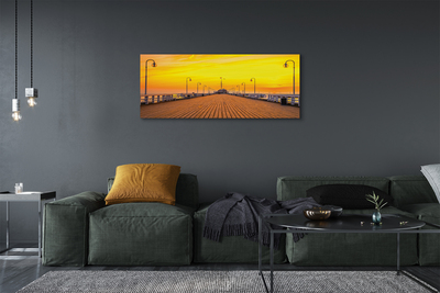 Foto op canvas Gdańsk pier sunset sea