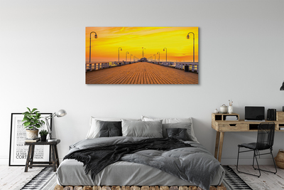 Foto op canvas Gdańsk pier sunset sea