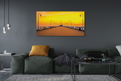 Foto op canvas Gdańsk pier sunset sea