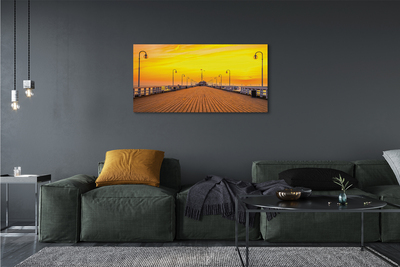 Foto op canvas Gdańsk pier sunset sea