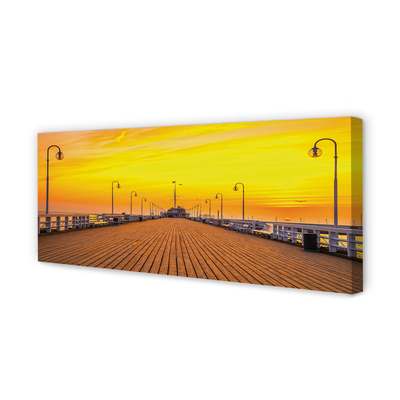 Foto op canvas Gdańsk pier sunset sea