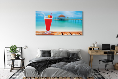 Canvas doek foto Cocktail aan de zee