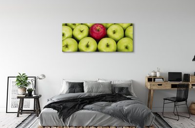 Schilderijen op canvas doek Groene en rode appels