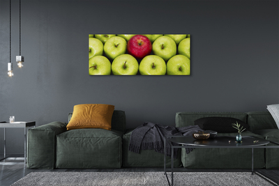 Schilderijen op canvas doek Groene en rode appels