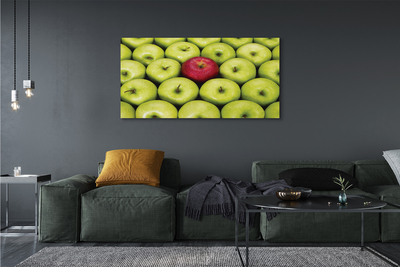 Schilderijen op canvas doek Groene en rode appels