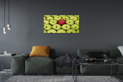 Schilderijen op canvas doek Groene en rode appels