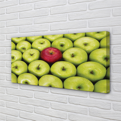 Schilderijen op canvas doek Groene en rode appels