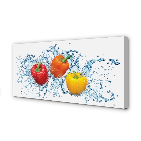 Canvas doek foto Pepers water