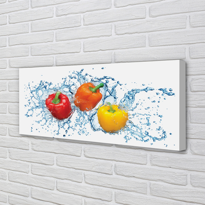 Canvas doek foto Pepers water