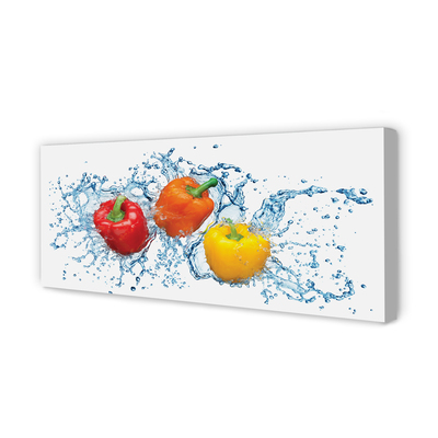 Canvas doek foto Pepers water