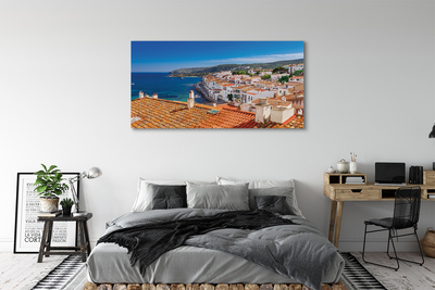 Foto op canvas Spanje city sea mountains