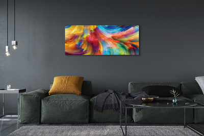 Foto op canvas Kleurrijke onregelmatige stroken fractals