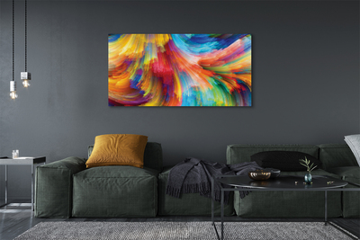 Foto op canvas Kleurrijke onregelmatige stroken fractals