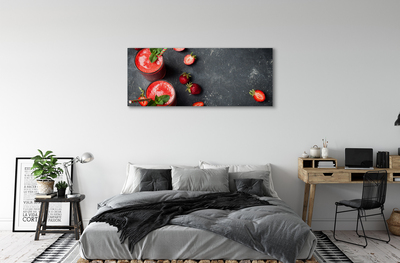 Canvas doek foto Aardbei coctail