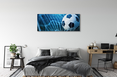 Canvas doek foto Blauwe baldoelbal