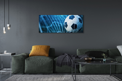 Canvas doek foto Blauwe baldoelbal