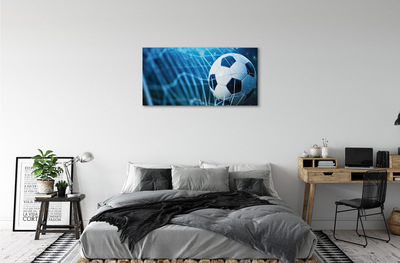 Canvas doek foto Blauwe baldoelbal