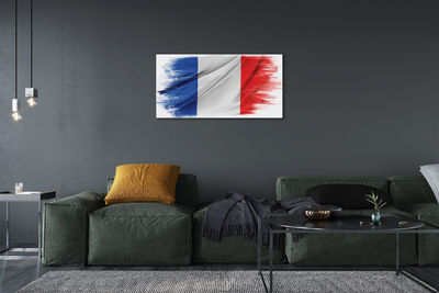 Schilderij canvas Vlag van frankrijk