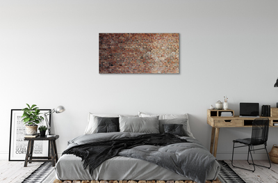 Canvas doek foto Bakstenen muur muur