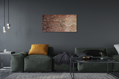 Canvas doek foto Bakstenen muur muur